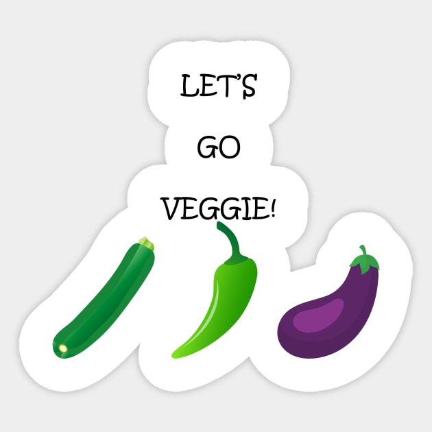 Let's go veggie! Sticker by Teepiece91